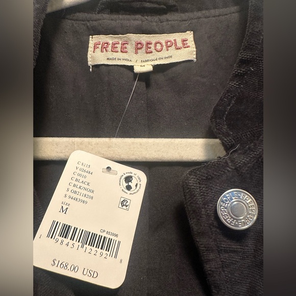 NWT free people Jocelyn velvet jacket - Picture 5 of 10